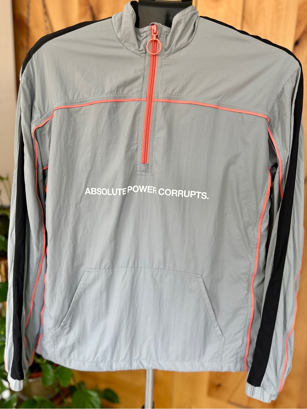 Brandblack AW18 Pullover Windbreaker Track Jacket Absolute Power Corrupts XS